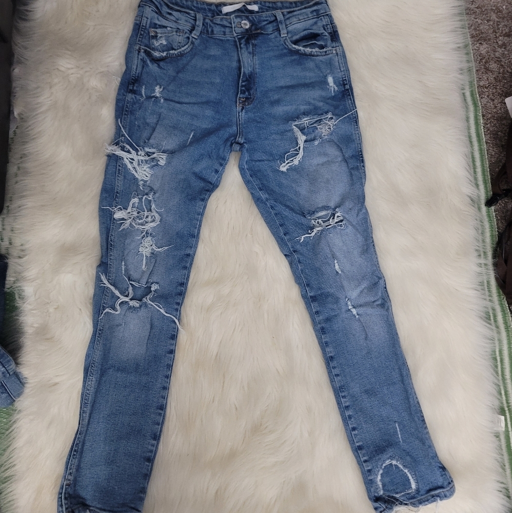 Zara trafaluc denim jeans